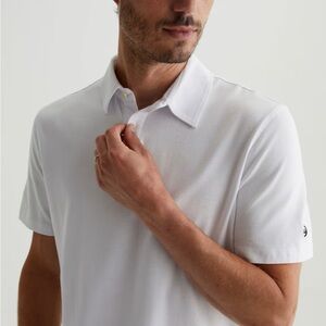 Ag Adriano Goldschmied White Polo Shirt